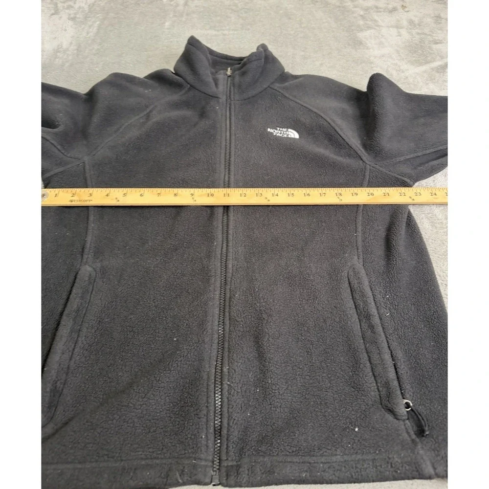 The North Face Full Zip Fleece Jacket Men's Size Large Black Outdoor